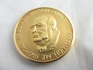 Chuchill made famous Never Surrende rspeech - here he is on a gold coin - see the link? you now know how my brain works